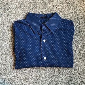 J Crew polka dot button down shirt